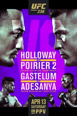 Watch UFC 236: Holloway vs. Poirier 2 movies free hd online